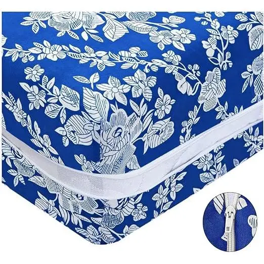 NEW & Almeritex 2000 Funda colchon Estanpada para cama, Con Cremallera en L - cama de 90-105-135-150 - 1