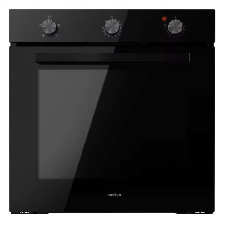 Horno Integrable Bolero Hexa C136000 Glass Black Time A Cecotec - 77 L - 4 Funciones - Timer 2800 W - 1