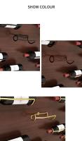 Estante De Vino Europeo Montado En La Pared 1Pc Barra Cerveza Champán Y Vino Rojo Almacenamiento Soporte De Hierro Metal Decoración De Bodega De Vinos - details 2