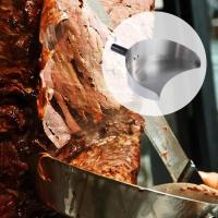 Shovel De Kebab Doner Portátil 9 Pulgadas Cebadora De Carne De Acero Inoxidable Shovel De Gyro Rotisserie Pan Para Parrilla - details 0