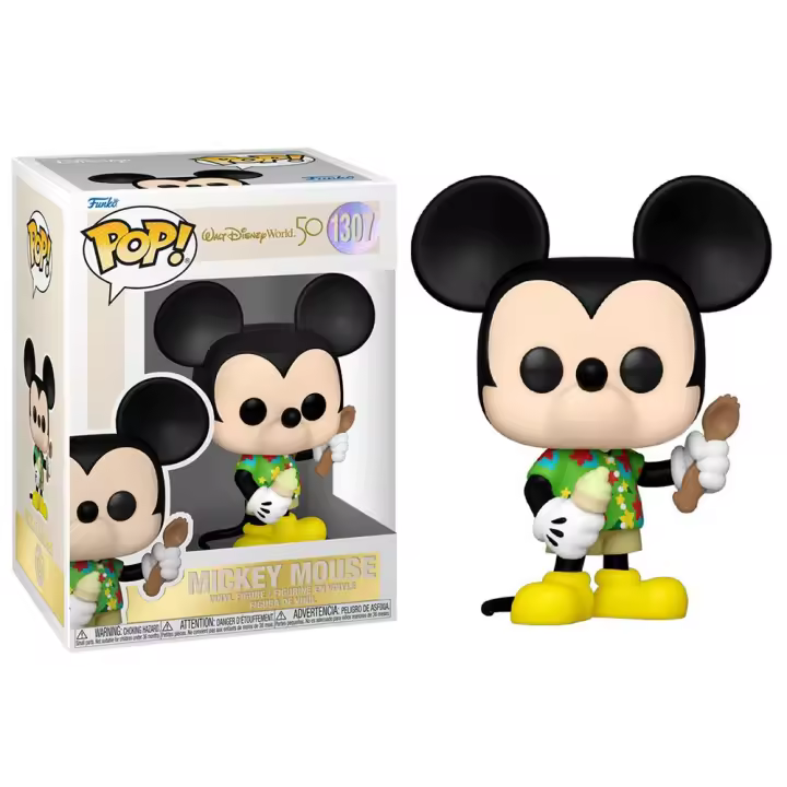 Funko Pop! Disney World 50th - Aloha Mickey, 65716, Nº1307 - 1