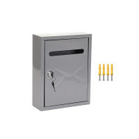 Bandeja De Correo Metálica De Pared Para Oficina Y Hogar Capacidad Grande Fácil Instalación Medidas 20x7.5x26 Cm - details 8