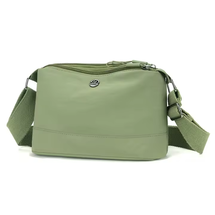 Bolso Bandolera Multicapa Impermeable De Nylon Para Mujer Gran Capacidad Casual Bolso De Hombro Estilo Cojín - 1