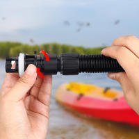 Kit De Tubo Y Bomba De Aire Inflable Para Bote 6 Piezas Adaptador De Válvula Para Kayak SUP Y Barco Accesorios De Navegación Deportes Acuáticos PVC - details 3