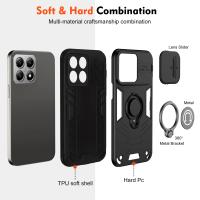 Carcasa Protectora De Lente Deslizante Para XIAOMI 14T pro POCO X6 REDMI NOTE 13 pro plus 4G 5G Con Soporte Metálico a Prueba De Golpes Y Arrugas - details 10