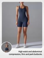 Conjunto de Yoga de una pieza para mujer, mono ajustado deportivo con espalda descubierta, pelele para realzar el trasero, mono corto para gimnasio y Fitness - details 3
