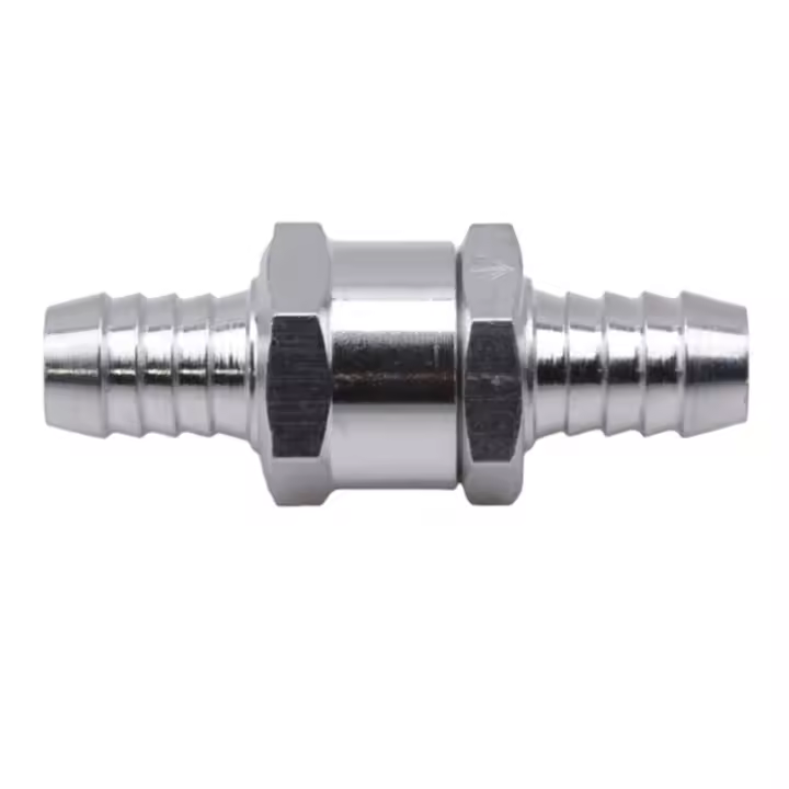 Válvula De Control Unidireccional De Plata Para Automóviles Adecuada Para Gasolina Y Diesel Accesorio Universal Para Coches Barco Helicóptero Fabricado En Aleación De Aluminio - 1