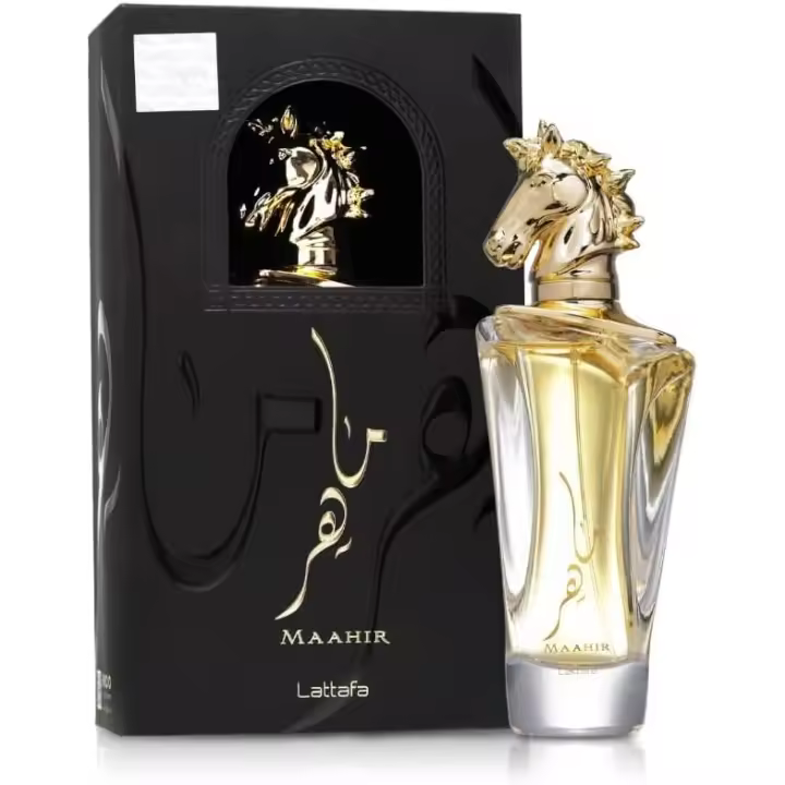 Lattafa Maahir Eau de Parfum Unisex 100 ml 56744 – Fragancia Oriental Floral con Notas de Bayas Rojas, Jazmín y Sándalo - 1