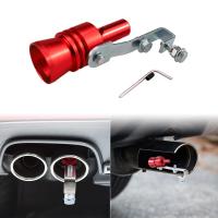 Silbato De Sonido Turbo Rojo Negro Para Vehículo Universal Simulador De Sonido De Escape Tamaño S M L XL Adaptador De Tubo De Escape Para Coche - details 1