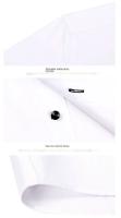 Camisa De Encaje Para Hombre Estilo Coreano Moda Formal Slim Fit Manga Larga Blanca Diseñadora Para Otoño Cuello Botón - details 6
