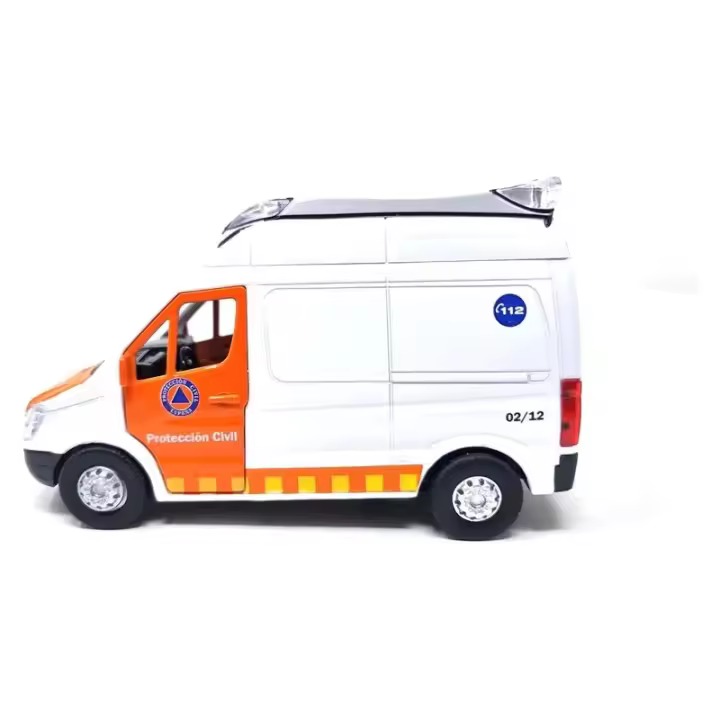 Furgoneta Protección Civil Blanca Metalica GT-8160 PLAYJOCS - 1