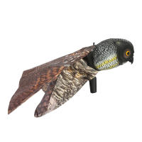 Estatua De Buho Realista Con Alas Muebles Repelente De Pájaros Para Decoración De Jardín Y Patio Material Plástico - details 1