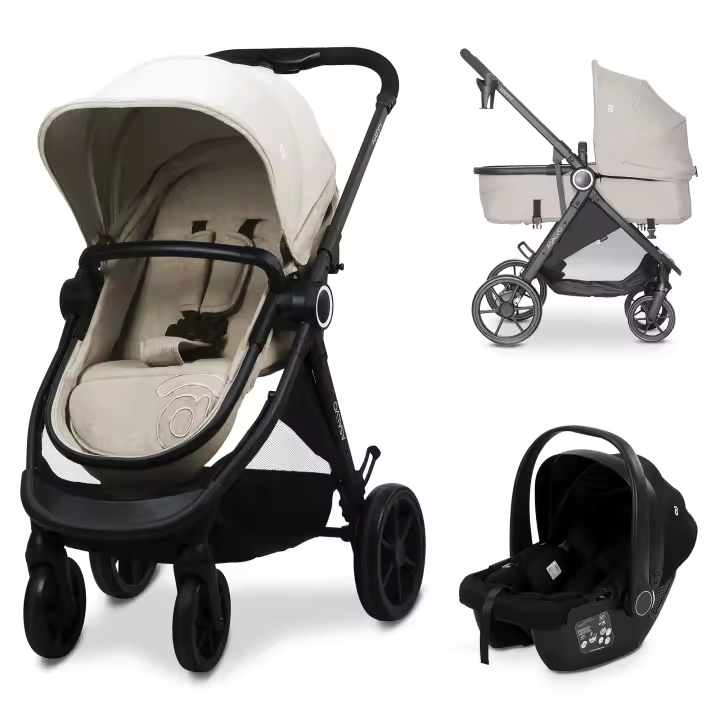 Asalvo Trío Convertible Happy - Silla de paseo de bebé 3 en 1, Carrito de bebe desde 0 meses hasta 22 kg - 1