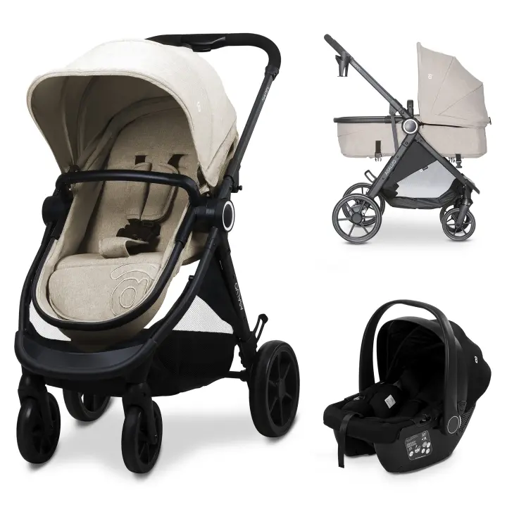 Asalvo Trío Convertible Happy - Silla de paseo de bebé 3 en 1, Carrito de bebe desde 0 meses hasta 22 kg - 1