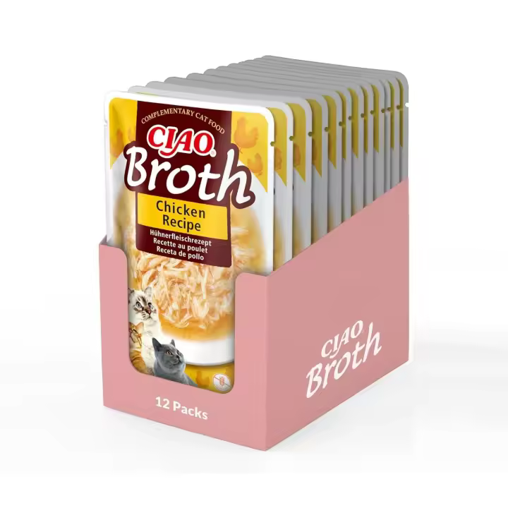 Churu Broth Sopa De Pollo En Sobre Para Gatos - 12 unidades x 40gr - 1