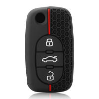 Funda De Llave De Silicona Para Audi A1 A2 A3 A4 A8 B6 A6 C5 TT 8N 3 Botones Cubierta De Protección Para Llave De Coche - details 2