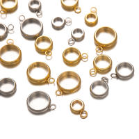 20Pcs/Lot Conectores De Colgante De Acero Inoxidable Para Joyería DIY Perlas Espaciadoras Gran Agujero Cierre De Collar Y Pulsera Encantos Herramientas De Manualidades - details 3