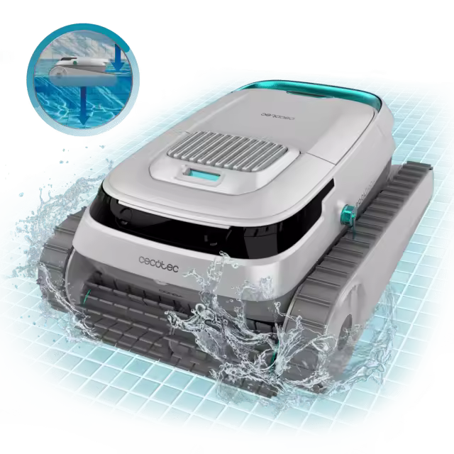 Conga Pooldroid 5000 TotalClean Pearl Robot limpiapiscinas para fondos, paredes y línea de flotación Apto para superficies de hasta 100 m2 y pendiente máxima de 90º. ScubaDriving Tech, limpieza ordenada. 120 minutos de autonomía. Filtro de alta eficiencia - 1