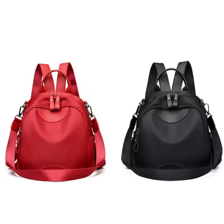 Mochila De Moda Para Mujer En Tela Oxford Gran Capacidad Casual Para Viajes Bolsa Escolar Con Cierre De Cremallera - 1