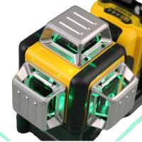 Nivel De Láser Dewalt DW089LG Con 3 Lados * 360 Grados Líneas Verticales Y Horizontales Luz Verde Nivel De Medidor Batería De Litio 12V Para Exteriores - details 9