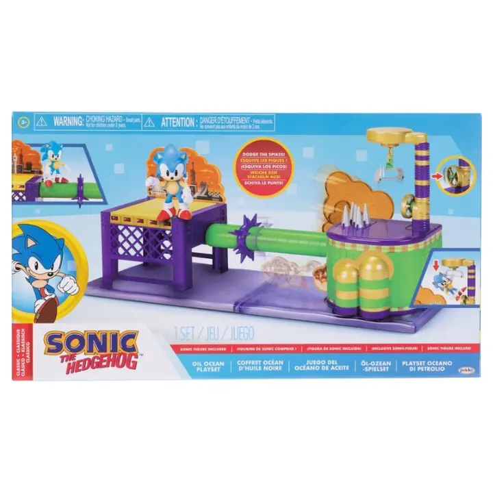Playset Oil Ocean Sonic the HedgehogFigura  Coleccionable - Idea de Regalo- Mercancia Oficial - Juguetes para Niños y Adultos - Movies Fans - Muñeco para Coleccionistas y Exposición - 1
