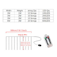 Luces De Encaje LED 6m/3m USB Luz Fina Para Festival Iluminación De Ventana Dormitorio Bodas Navidad Decoración Color Cálido - details 3