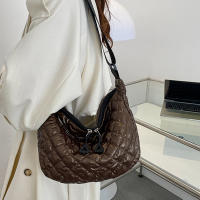 Bolso De Hombro Para Mujer Vintage De Nylon Impermeable Y Casual Bolso Hobo Crossbody Con Cierre De Cremallera Interior Líquido Suave - details 21