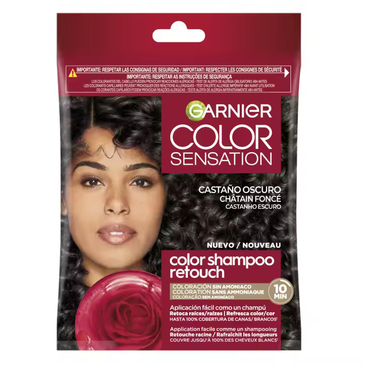 Garnier Color Sensation Color Shampoo Retouch Coloración Semi-permanente Tono sobre Tono Sin Amoniaco - 1