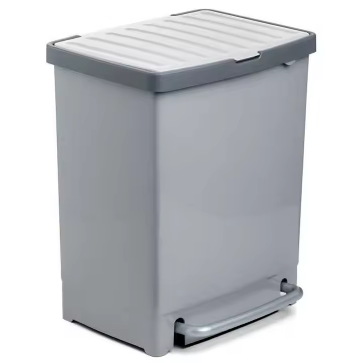 Tatay Papelera De Reciclaje 25l Plateado - 1