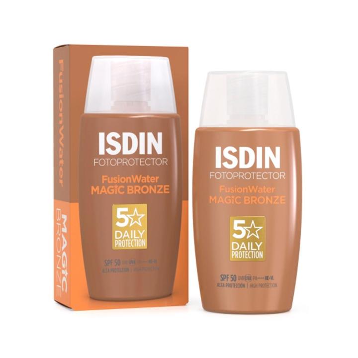 ISDIN Fotoprotector Fusion Water Color Bronze SPF50 50 ml — oferta en Miravia