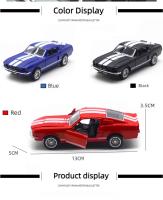 Modelo De Coche Clásico En Escala 1/32 Metálico GT500 1967 MUSTANG Colección De Juguetes Vintage Regalo Para Niños - details 2