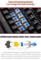 Teclado Mecánico Retro Punk Con Switch Azul Negro Marrón 104 Teclas USB RGB Backlit Para Juegos Y PC Laptop - details 7