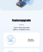 Cable De Carga Rápida USB Tipo C 120W 6A Para Xiaomi Mi 14 13 Ultra Poco Redmi Note 12 pro Turbo Accesorios De Cable De Datos 90° Elbowed - details 2