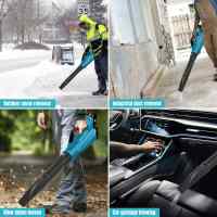 1000W Soplador de hojas inalámbrico - Soplador de hojas eléctrico inalámbrico de 21 V con 2 baterías y cargador, soplador de hojas ligero de 2.0 Ah para cuidado del césped, patio, 790㎡/h - details 5