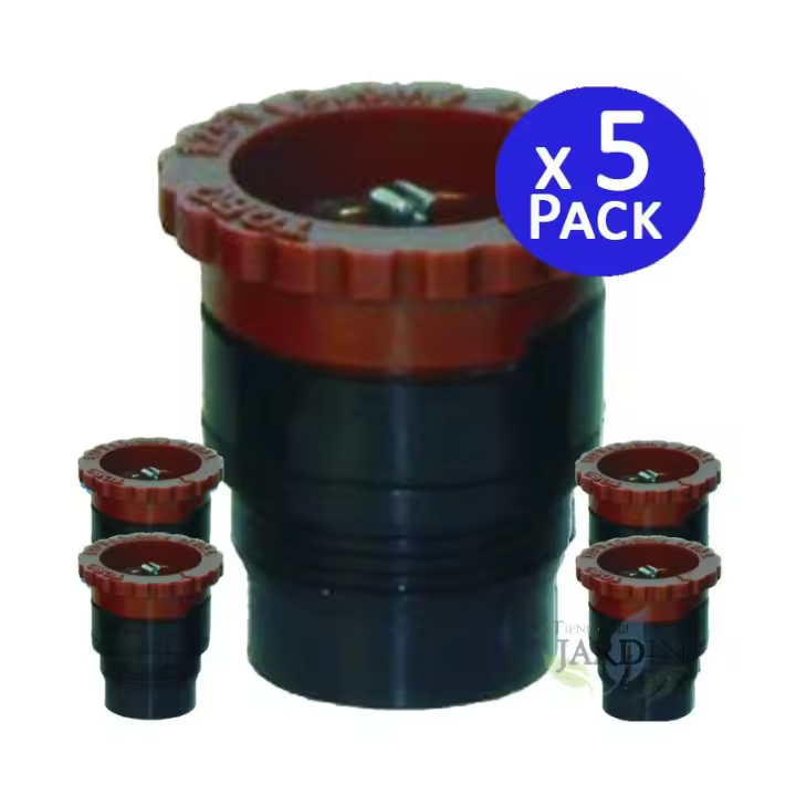 TORO Pack 5 Tobera para difusores de riego Toro T-VAN12 | Alcance 3,70 m | Boquilla Rosca Macho | Angulo Ajustable - 1