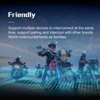 Auriculares Bluetooth Para Motocicleta Intercomunicador BT-12B Impermeable Con Reducción De Ruido Interfono Inalámbrico Para Moto - details 10