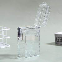 Caja De Almacenamiento De Tarjetas Pequeña Transparente Con Cubierta De Bala Caja De Fotos Con Correa Colgante Soporte Para Tarjetas Y Fotos - details 0