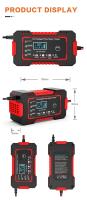 Cargador De Batería 12V6A Para Coche/Moto Con Pantalla Digital Protección Contra Inversión Adecuado Para Baterías De Plomo-Acidez Enchufe Europeo - details 14
