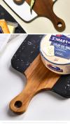 Tablero De Cortar De Madera De Mármoles 1Pc Rectangular Negro Para Queso Carne Fruta Pan Herramientas De Cocina Al Aire Libre - details 10
