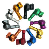 1PCS Válvula De Tubo De Neumático Para Rueda De Motocicleta Accesorios De Bicicleta Eléctrica Pieza De Rueda De Motocicleta Elbowed 90 Grados - details 1