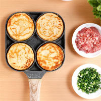 Sartén De Huevo Frito Con Cuatro Agujeros De Piedra Médica No Adherente De Fundamento Plano Para Desayuno Empanadillas Hamburguesas Herramientas De Fritura Tamaño Familiar - details 1