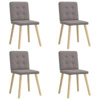 vidaXL Sillas de comedor giratorias 4 unidades tela en color Gris oscuro/Taupé/Azul y más | cómodas modernas ergonómicas para comedor cocina salón hogar - details 1