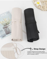 Bolso De Maquillaje Para Mujer Organizador Portátil Y Empapable De Pellejo Pequeño Para Brochas Y Cosméticos Viaje Essentials - details 1