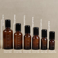 Botella De Vidrio Marrón Para Perfume Y Aceites Esenciales Reutilizable De 5ml 10ml 15ml 20ml 30ml 50ml Para Líquidos - details 7