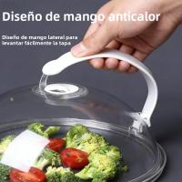 Tapa De Protección Contra Salpicaduras Para Microondas Con Mano Reutilizable Cubierta De Calentamiento Para Cocina En Casa - details 3
