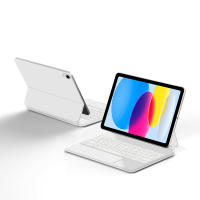 Folio Teclado Mágico Para iPad 10 Generación 2022 Cubierta Inteligente Con Teclado AZERT Idiomas Espa\u00f1ol Portugu\u00e9s Hebreo Alem\u00e1n En Color Negro Y Blanco - details 24