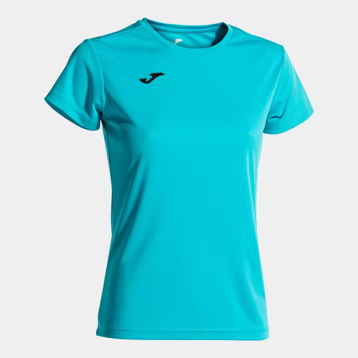 Camiseta M/C Mujer Joma Combi 900248 Turquesa Flúor 010 Transpirable - 1