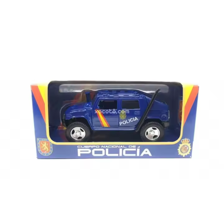 XOCOTŌ® Vehículo Blindado Policía Metálico - Maqueta de vehíclo en miniatura, metálico, puertas abatibles - Escala 1:35 - xocoto - 1