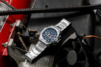 Reloj De Pulsera De Lujo Para Hombres MEGIR De Acero Inoxidable Con Calendario Y Luz Aérea Cronógrafo Resistente Al Agua Reloj De Moda Casual - details 16