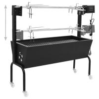 vidaXL Espetón de asado/barbacoa eléctrica de acero inoxidable - details 3
